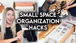 10 SMALL SPACE ORGANIZATION IDEAS | SPACE SAVING HOME HACKS