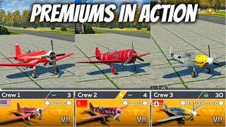 1 Kill With Every New Premium In War Thunder Mobile Aviation (F2G-1,La-11,Bf 109 G-14)