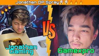 Jonathan Gaming Vs Gamexpro | Jonathan OP Sprays | Streamers Vs Streamers | Pubg Mobile | Intense