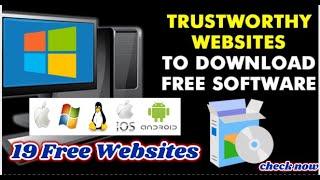 TOP 19 BEST Websites to Download  FREE Softwares, Apps, drivers for Windows, Mac,Linux, ios&Android