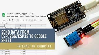 Send Data Sensor from NodeMcu ESP8266 to Spreeadshets and Google Sheets || Arduino