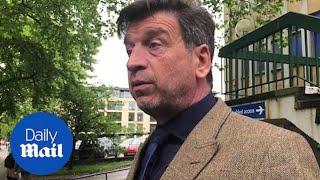 Nick Knowles speaks outside court after being banned from driving