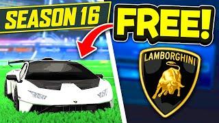 GET The Lamborghini Huracán STO for FREE in Rocket League Season 16!