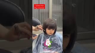 So CuteBABY GIRL Hair Cut Mashallah 