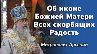 Слово митр. Арсения в день праздника иконы «Всех скорбящих Радость» 6.11.22 г.