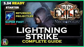 [PoE 3.24] LEAGUE STARTER - LIGHTNING STRIKE TRICKSTER - PATH OF EXILE NECROPOLIS - POE BUILDS