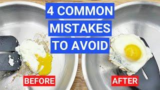 Food Sticking to Stainless Steel Pans? 4 Common Mistakes to Avoid