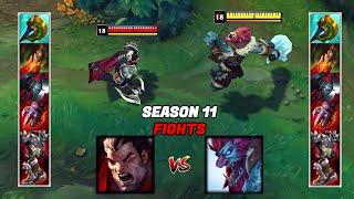 TRUNDLE vs DARIUS S11 FULL BUILD FIGHTS & Best Moments!