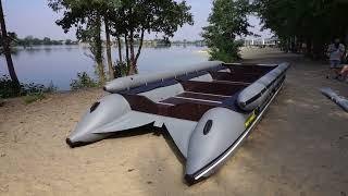 Лучший катамаран под мотор 20 л.с. | The best catamaran for a 20 hp engine. BOATHOUSE TRAVEL XXL 860