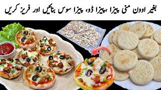 Pizza Bites without oven on Tawa | Homemade Pizza Dough Without Oven | Iftar Special Recipes Chicken