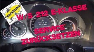 W/S 212 E-Klasse Service zurücksetzen #Schadenfreunde