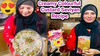 Colourful Creamy Custard Wali SeviyanEasy & Simple Recipe | Zoha Beauty Vlog