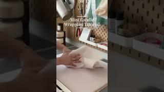 Mini Candle Wrapping Tutorial in latest vlog - Live Now!
