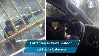 Videos dan cuenta de enfrentamientos en Tingüindín y Lombardía, Michoacán