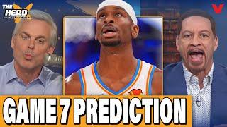 Chris Broussard & Colin Cowherd PREDICT NBA Finals Game 7 Thunder vs. Pacers | THE HERD
