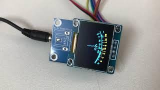 Analog Style Mono VU Meter On OLED Arduino Compatible