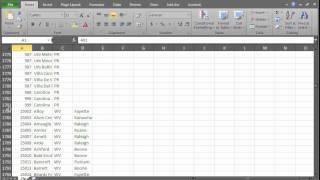 Microsoft Excel, Import comma delimited file and Format Cell for Zip Codes