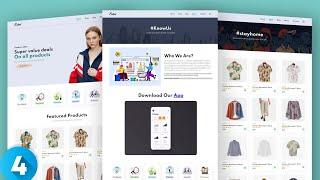 Build and Deploy Ecommerce Website Using HTML CSS JavaScript | Responsive Website Part 4