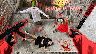 MONEY HEIST vs SERBIAN LADY DANCING ESCAPE IN REAL LIFE - POLICE closed all exits | PARKOUR POV