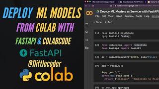 Deploy ML Models from Colab with FastAPI & ColabCode - Free ML as a Service