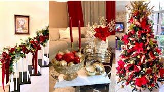 CHRISTMAS DECOR COLOR RED AND GOLD IDEAS 2022