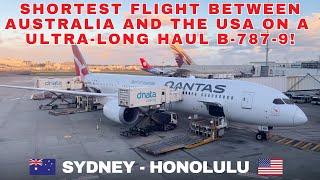 10 AMAZING HOURS On The Qantas ULTRA-LONG-HAUL Dreamliner! Sydney To Honolulu B787-9 Flight Review