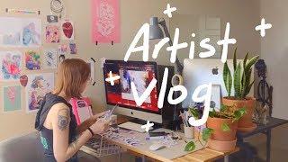 chill march vlog // ART VLOG 028