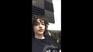 Finn Wolfhard Snapchat & Instagram Story / 26 November 2017