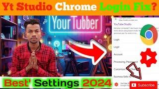 chrome browser me youtube studio open problemI|2024| Tried YouTube Studio Again #manojdey