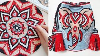 Сумка Мочила. Часть 1: Дно - Схема, Процесс вязания / Mochila bag. Part 1: Bottom - Pattern, Process