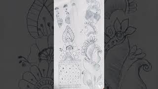 Best pencil mehandi Design @stylish Mehandi By vrinda #shorts  #vrinda art gallery