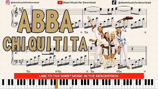 Chiquitita - ABBA (Piano Version) + Sheet Music