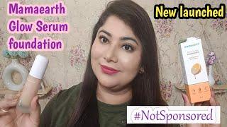 Mamaearth Glow Serum foundation review and Demo || Mamaearth serum foundation || Beauty Ambitions