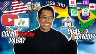 COMO paga & QUAL “melhor” BANCO para usar no YOUTUBE ADSENSE