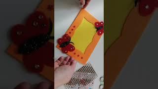 Веселая фоторамка из фетра. #photoframe  #applique  #felt