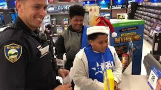 2017 Richmond Police Shop With A Cop and Haircut