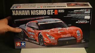 XANAVI NISMO GTR R35 1/24 Quick unboxing and review with  Cartograf decal  TAMIYA 24308