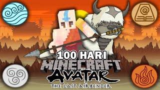 100 Hari di Minecraft AVATAR The Last Airbender️️MENGUASAI 4 ELEMENT AVATAR️️