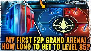 HUGE DAY FOR FREE TO PLAY! My First F2P Grand Arena + How Long to Get to Level 85 SWGoH