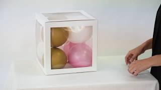 How to assemble Leib Games Letter Boxes, Transparent Balloon Boxes, Clear Boxes for Balloons