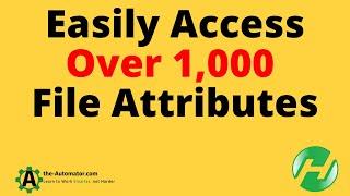 How to Access over 1,317 File Attributes with File Metadata Retrevier