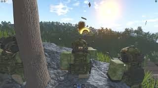 Atropian commandos blow up bridge ROBLOX MILSIM 4K QUALITY COMBAT FOOTAGE