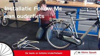 Installatie Follow Me aan ouderfiets