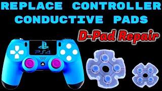 HOW TO REPLACE BROKEN D-PAD BUTTONS, PS4 CONTROLLER RUBBER PAD REPAIR