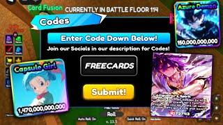 Anime Card Battle (UPDATE v14.8) ALL *NEW* WORKING CODES!? ROBLOX ANIME CARD BATTLE CODES 2025