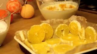 Сирний десерт з апельсинами / Cottage cheese dessert with oranges