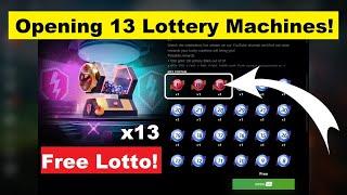 WoT Blitz - Opening 13 Free Lottery Machines! Will We Win 100 000 Gold or a New Tank This Time?