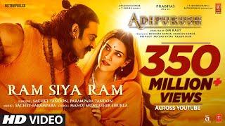 Ram Siya Ram (Hindi) Adipurush | Prabhas | Sachet-Parampara, Manoj Muntashir S | Om Raut | Bhushan K