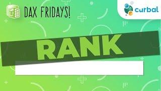 DAX Fridays! #9: RANKX DAX Function