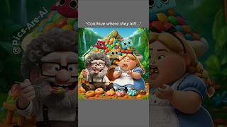 Russell Tries The SPECIAL CANDY HOUSE PART 2 Be Like Hansel And Gretel  #shorts #aiart #memes